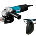 Шлифовальная машина Makita 9558 HNR + Очки защитные Makita PGW-180110/CLEAR  KIT023